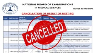 neet pg result cancelled